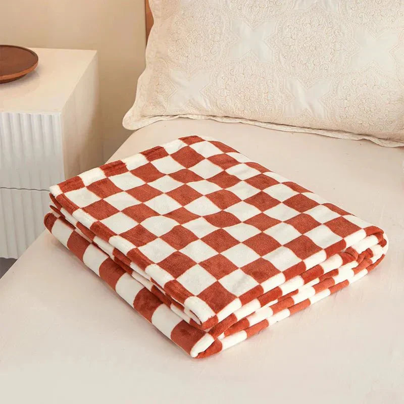 BowLift | Classic Checkered Pattern Sofa Blanket