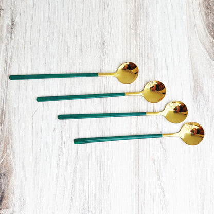 BowLift | Trendy Espresso & Dessert Spoon Set with 4 Pieces