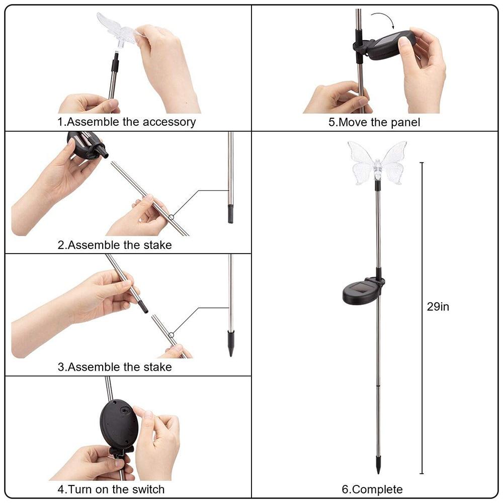 LZINA™ | Solar-LED-Garden Lights "Colorful Flies"