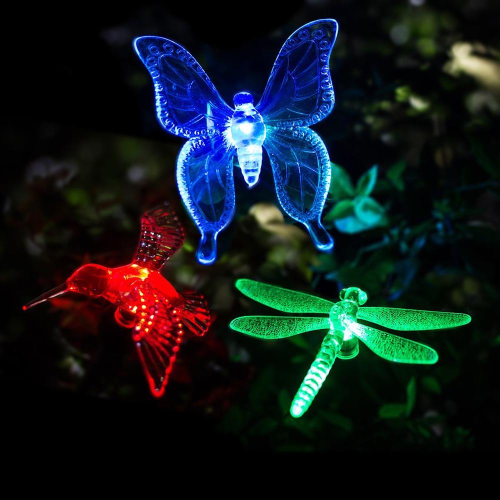 LZINA™ | Solar-LED-Garden Lights "Colorful Flies"