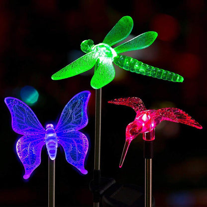 LZINA™ | Solar-LED-Garden Lights "Colorful Flies"