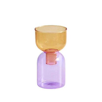 LZINA™ | Glass Bodletop Two-Piece Vase