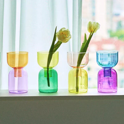 LZINA™ | Glass Bodletop Two-Piece Vase