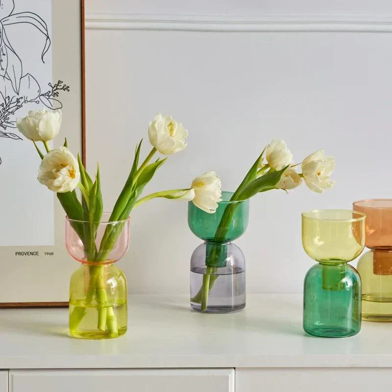 LZINA™ | Glass Bodletop Two-Piece Vase