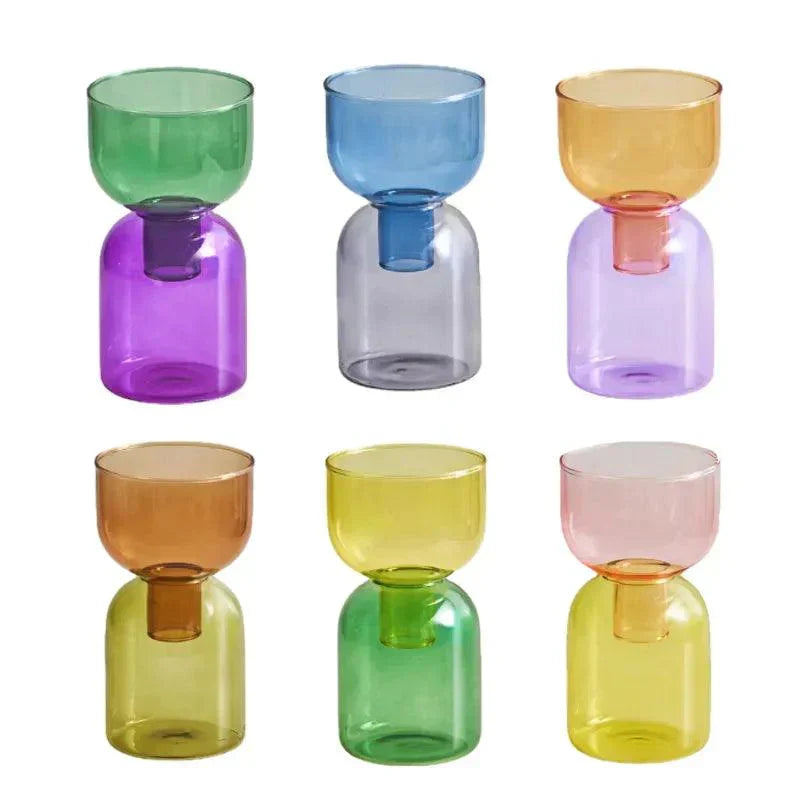 LZINA™ | Glass Bodletop Two-Piece Vase