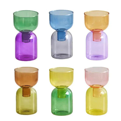LZINA™ | Glass Bodletop Two-Piece Vase