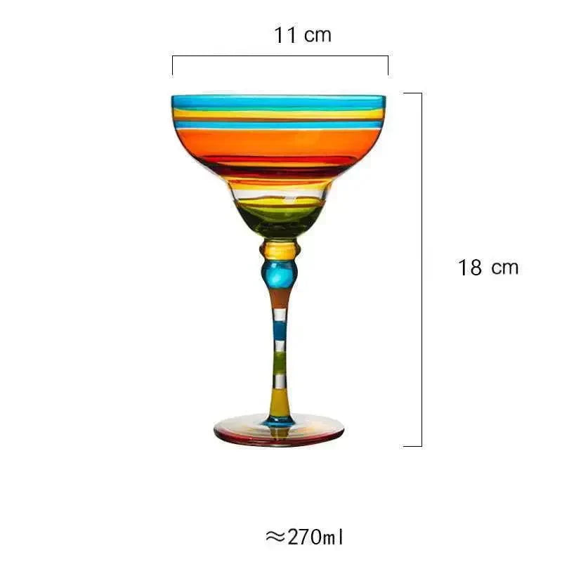 BowLift | Colorful Margarita Cocktail Glass
