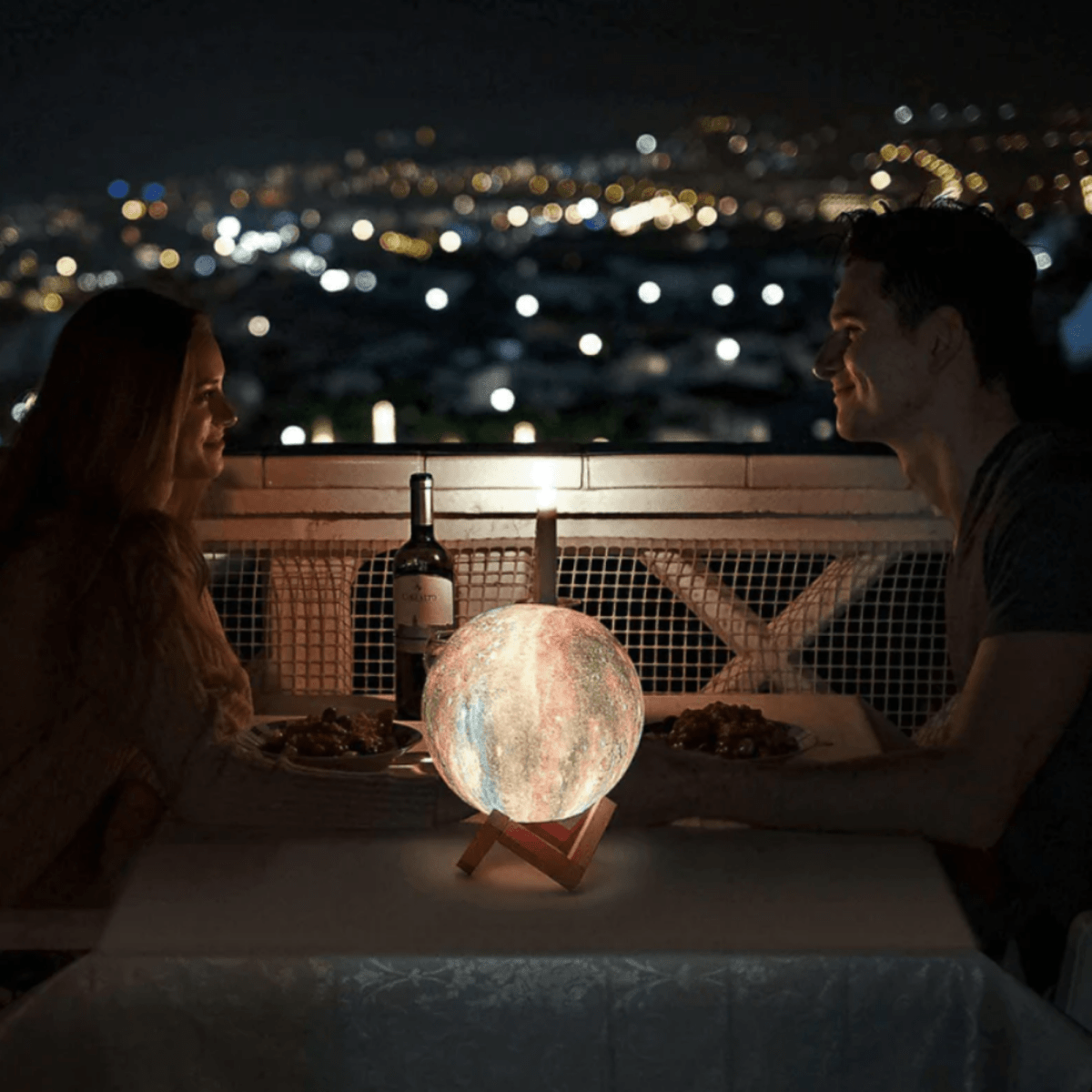 LZINA™ | CosmoShine – Multicolor Moon Night Light with Remote Control