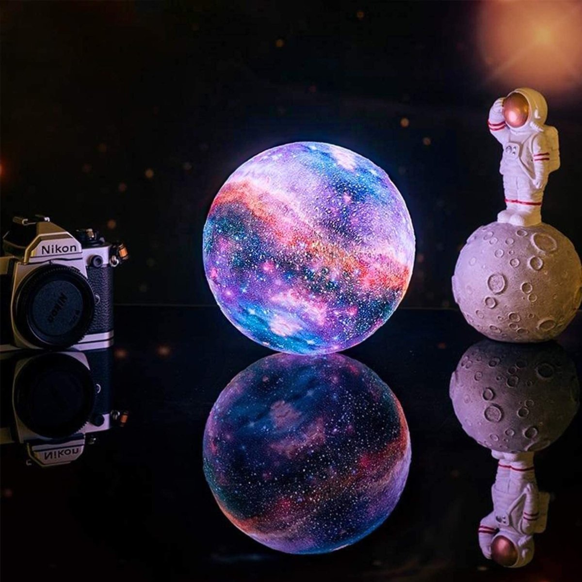 LZINA™ | CosmoShine – Multicolor Moon Night Light with Remote Control