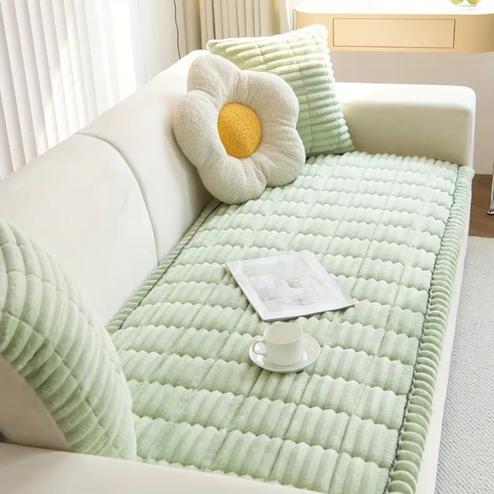 BowLift | Flannel Sofa Cover Quilted Design