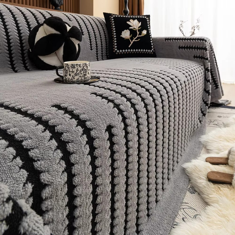 BowLift | CouchGuard – Plush sofa cover with non-slip backing