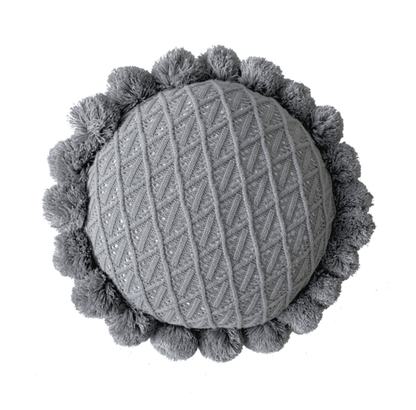 BowLift | Sweet Pom Pom Tassel Round Cushion