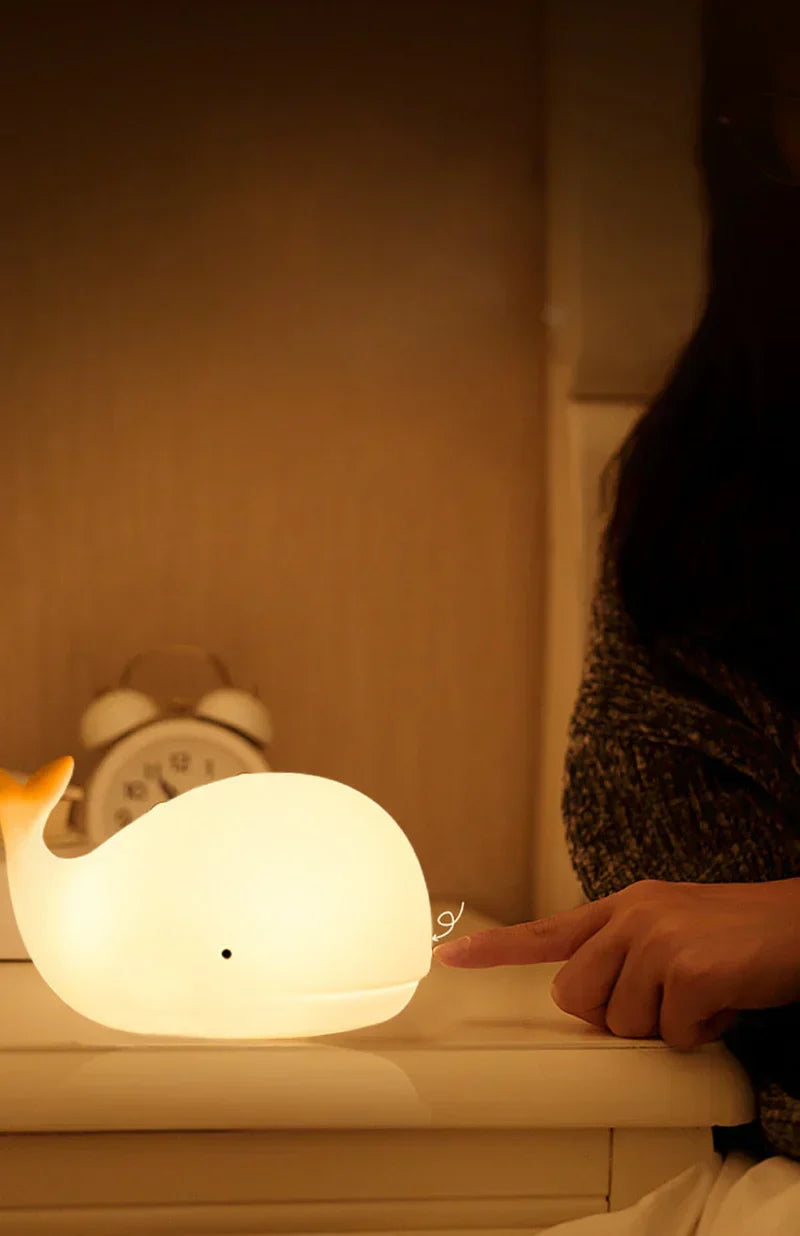 LZINA™ | Cute Whale Night Light with Colour Change - GlowWhale