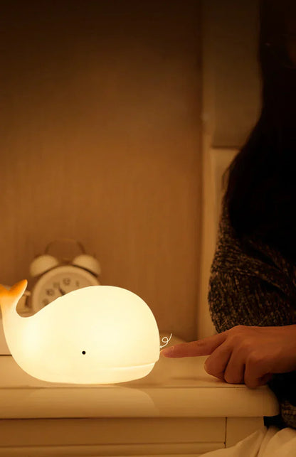 LZINA™ | Cute Whale Night Light with Colour Change - GlowWhale
