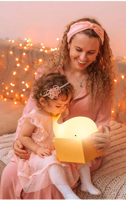 LZINA™ | Cute Whale Night Light with Colour Change - GlowWhale