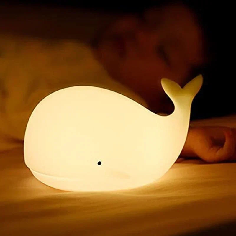 LZINA™ | Cute Whale Night Light with Colour Change - GlowWhale