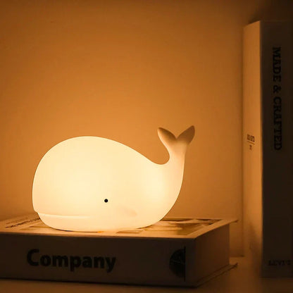 LZINA™ | Cute Whale Night Light with Colour Change - GlowWhale