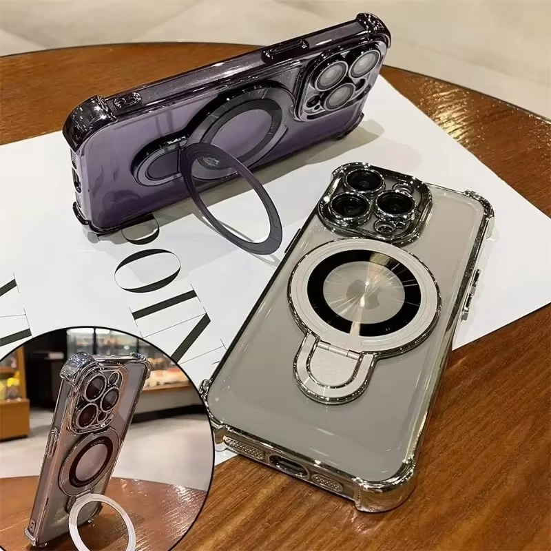 LZINA™ | Premium Magnetic iPhone Case with MagSafe Stand & Shockproof Protection