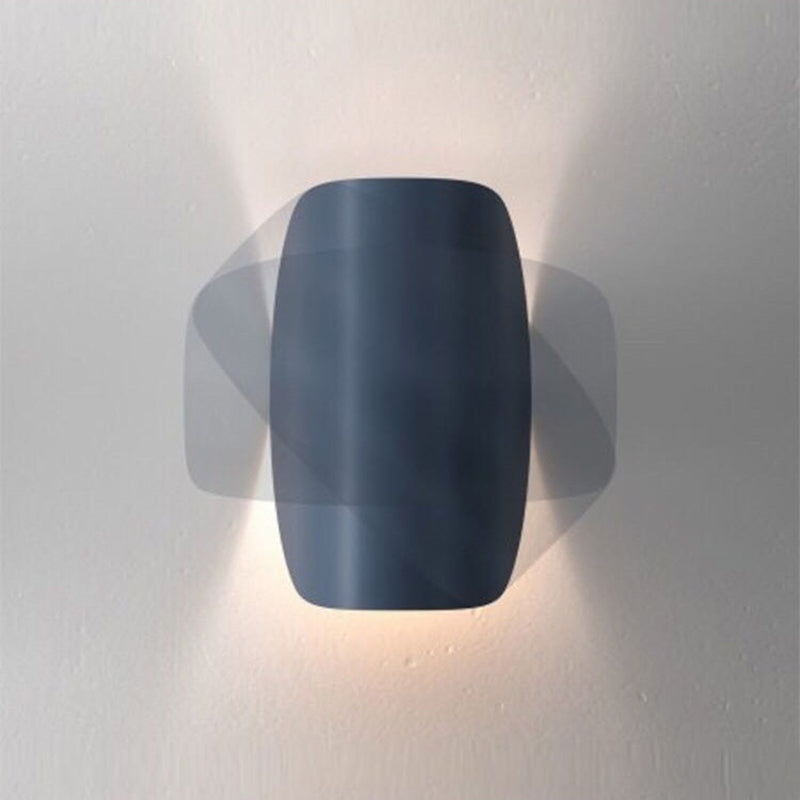 BowLift Eveline: Modern Geometric LED Wall Light with 4 Color Options, Indoor/Outdoor Metal Fixture