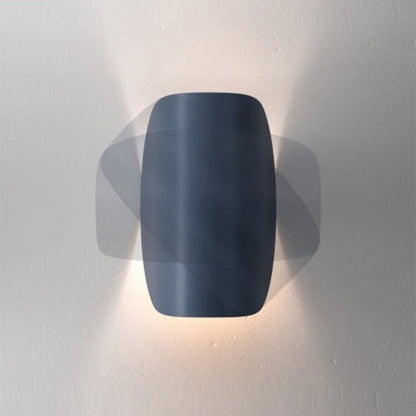 BowLift Eveline: Modern Geometric LED Wall Light with 4 Color Options, Indoor/Outdoor Metal Fixture