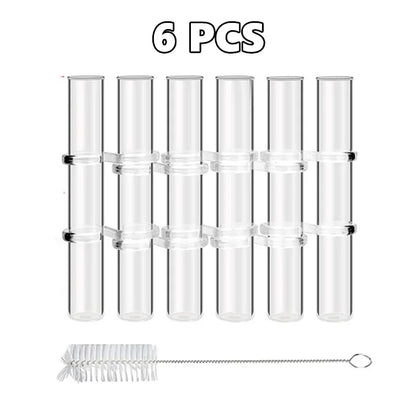 LZINA™ | Flexible Flower Vases with Hinges | Modern Glass Tube Vase