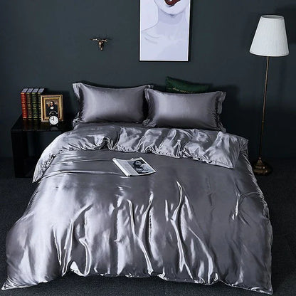 LZINA™ | Elegant Satin Silk Bedding Set - Luxurious Comfort for Every Night