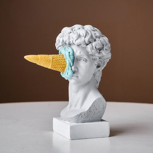 LZINA™ | Figure Face Ice Cream Art Sculpture