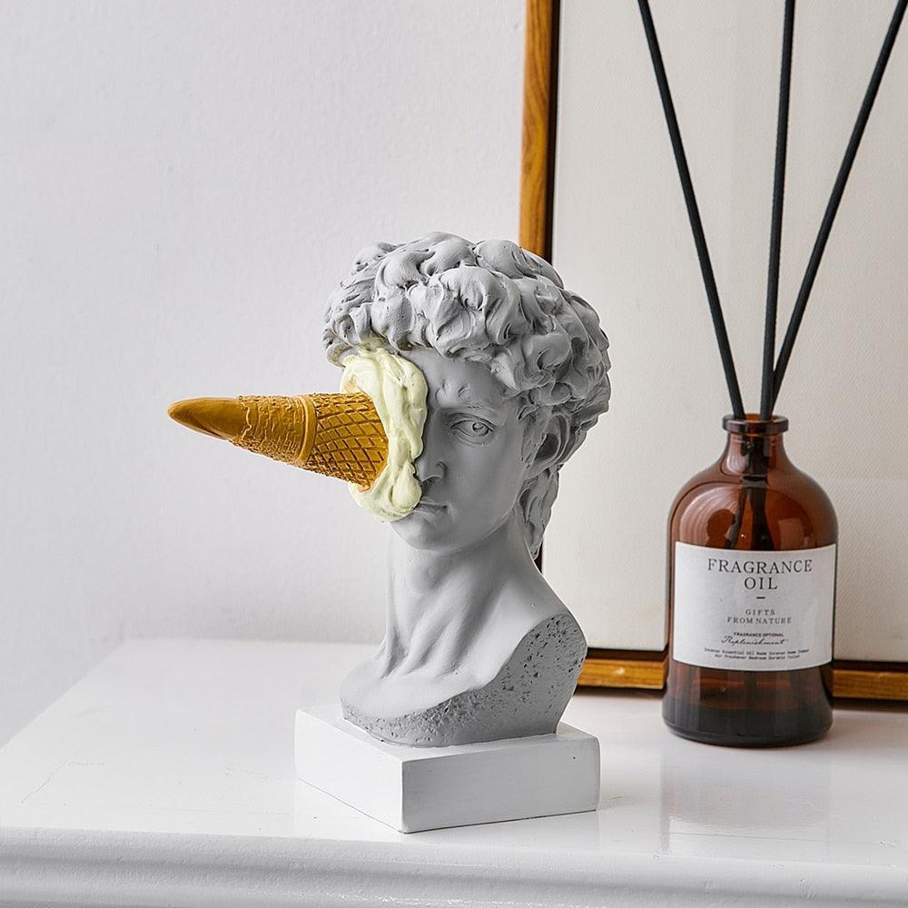 LZINA™ | Figure Face Ice Cream Art Sculpture