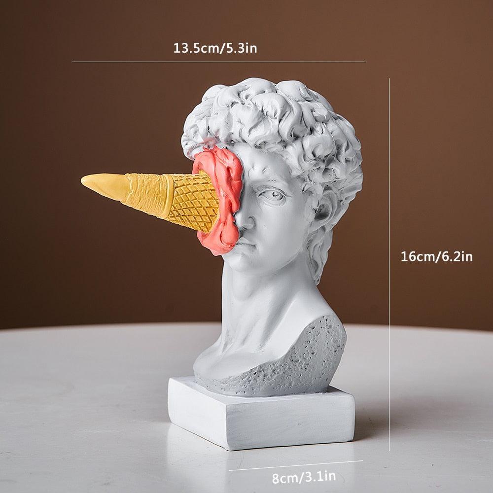 LZINA™ | Figure Face Ice Cream Art Sculpture
