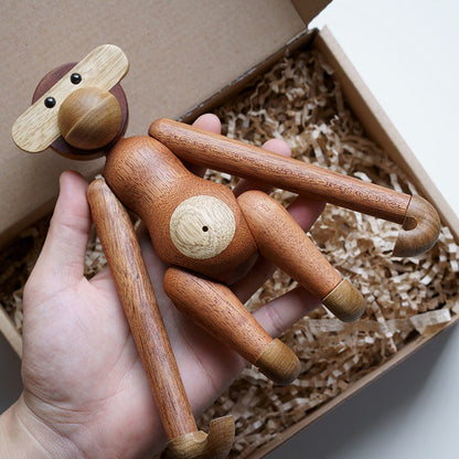 LZINA™ | Cheeky Monkey Solid Wood Ornament