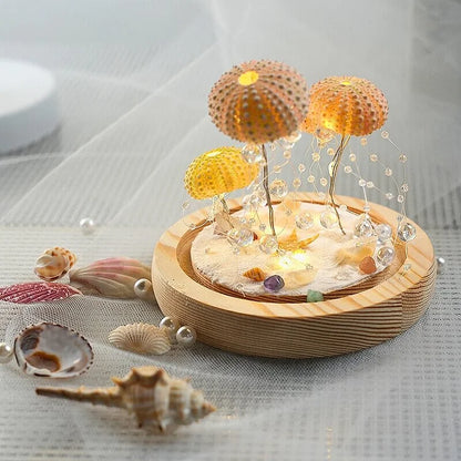 BowLift | LumiCraft – One-of-a-kind DIY Table Lamp with Natural Seashells for Cozy Décor
