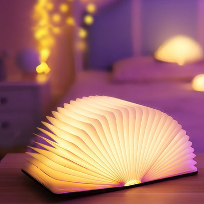 BowLift Wooden Book Lamp — Cozy Desk Light for Study, Gift & Home Decor