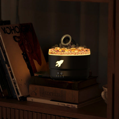 BowLift Cannon Humidifier & Aroma Diffuser — Water Mist, Night Light, Lava Glow — The Perfect Gift