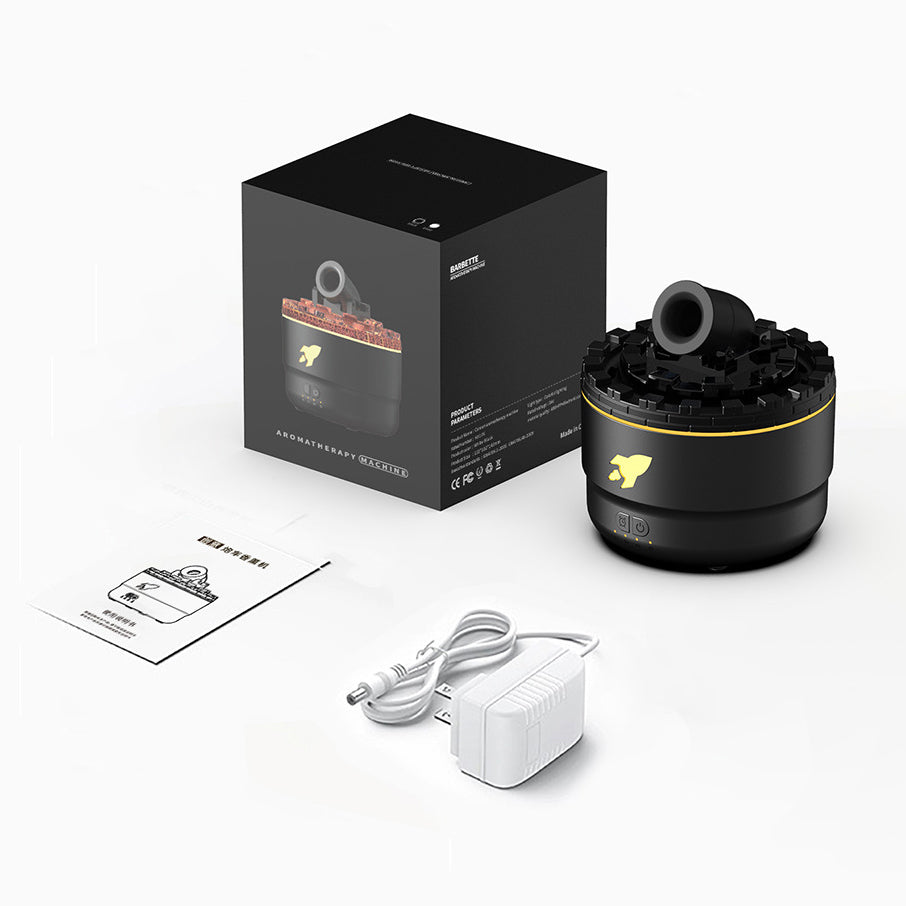 BowLift Cannon Humidifier & Aroma Diffuser — Water Mist, Night Light, Lava Glow — The Perfect Gift