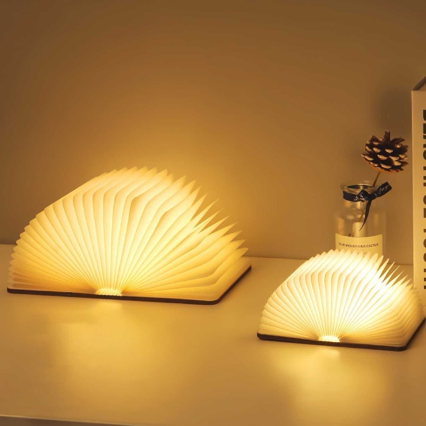 BowLift Wooden Book Lamp — Cozy Desk Light for Study, Gift & Home Decor