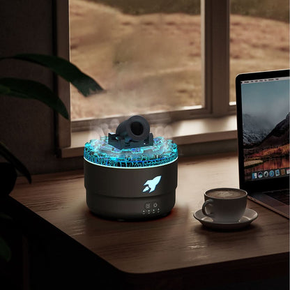 LZINA™ | Lava Cannon Humidifier Aroma Diffuser with Mist Night Light