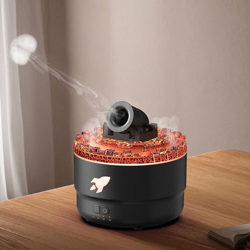 LZINA™ | Lava Cannon Humidifier Aroma Diffuser with Mist Night Light