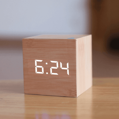 BowLift | Digital Wood LED Clock