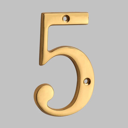 BowLift | Traditional house numbers made of solid brass