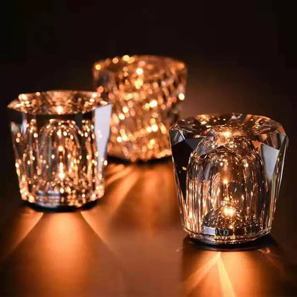 BowLift Crystal Lamp - Wireless Table Lamp for Elegant Ambient Lighting