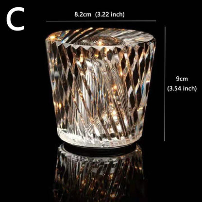 BowLift Crystal Lamp - Wireless Table Lamp for Elegant Ambient Lighting