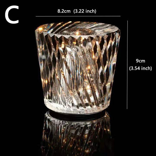 BowLift Crystal Lamp - Wireless Table Lamp for Elegant Ambient Lighting