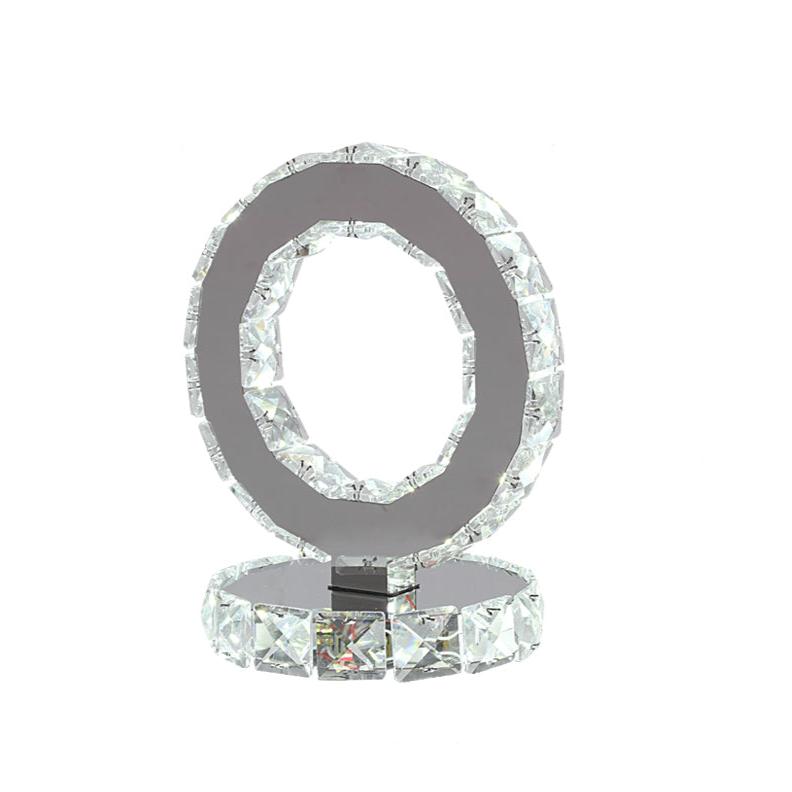 BowLift AmbientShine: Modern Crystal Table Lamp