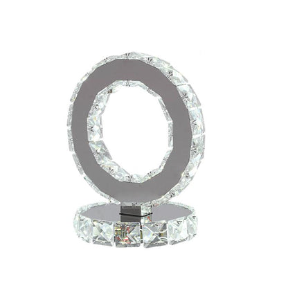 BowLift AmbientShine: Modern Crystal Table Lamp