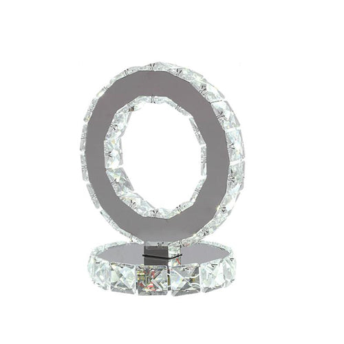 BowLift AmbientShine: Modern Crystal Table Lamp