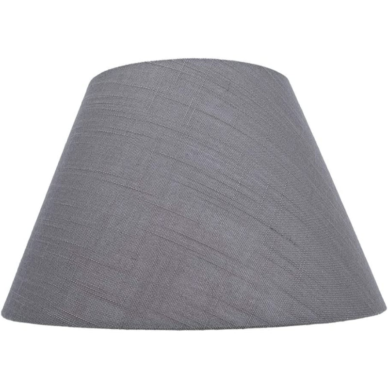 BowLift | Medium lampshade, barrel fabric lampshade for table lamp and floor lamp, 7x13x7.8 inches, natural ventilated linen, handmade, spider (white)