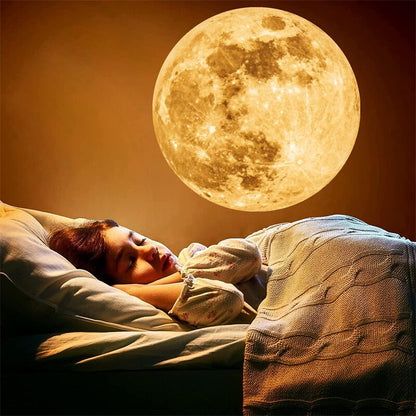 LZINA™ | Earth & Moon Projector Lamp | LED Night Light | Cosmic Ambiance with Multiple Modes