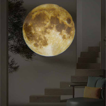 LZINA™ | Earth & Moon Projector Lamp | LED Night Light | Cosmic Ambiance with Multiple Modes