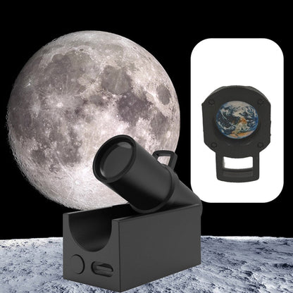 LZINA™ | Earth & Moon Projector Lamp | LED Night Light | Cosmic Ambiance with Multiple Modes