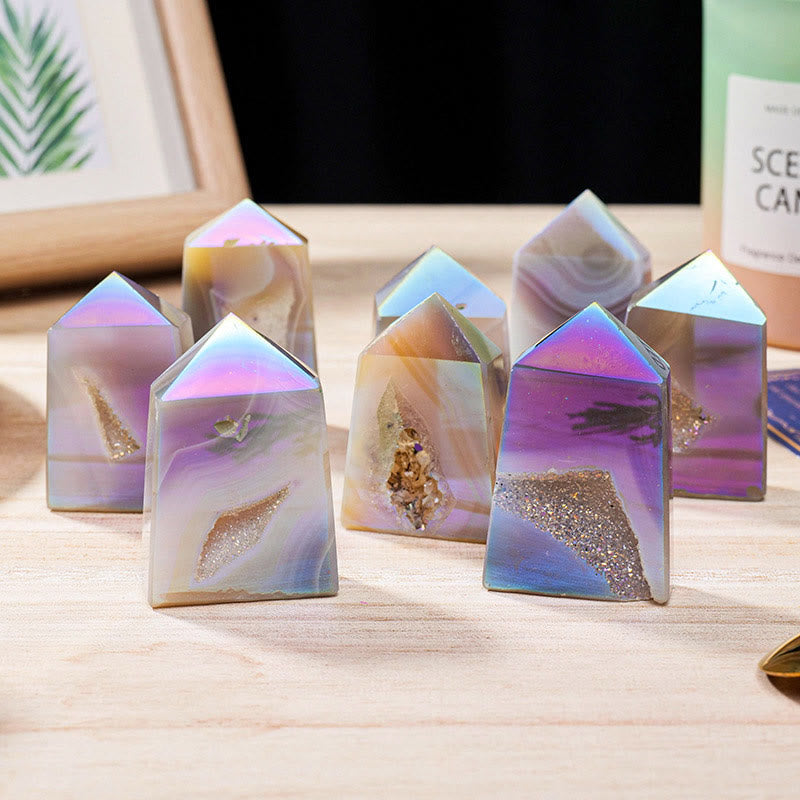 LZINA™ |Angel Aura Quartz Crystal Sticks Gemstone Decor